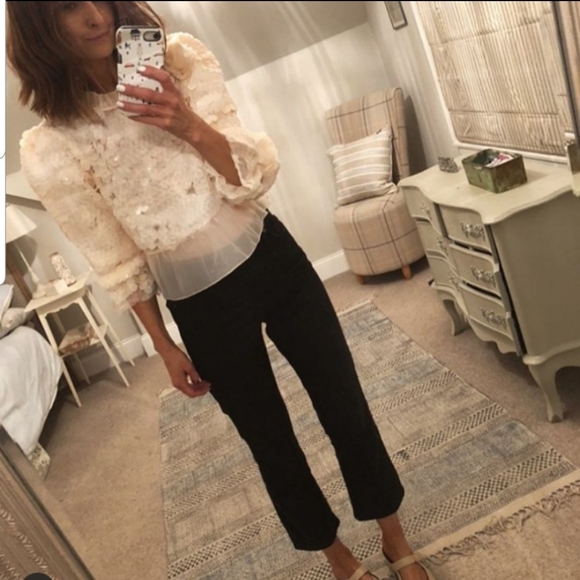 Zara Ruffled sequin top - Picture 8 of 14